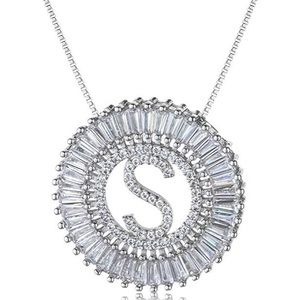 A-Z ALL LETTERS Cubic Zirconia Necklace